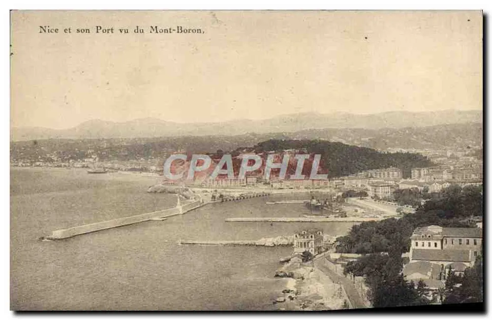 Nice e il suo Porto visto dal Mont-Boron - Recto