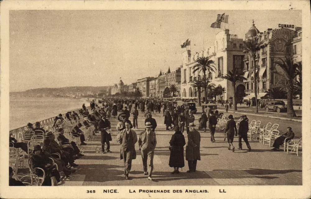 Nice. A Promenade des Anglais — Cunard — n° 365 - Frente