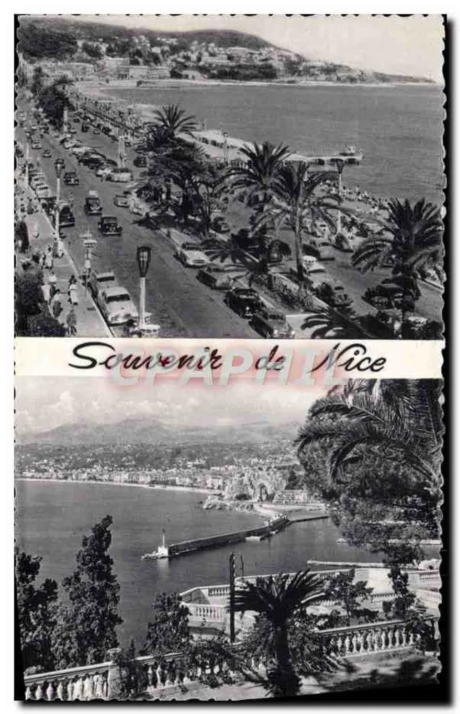 Ansicht der Promenade des Anglais in Nice — Souvenir de Nice — L. Gilletta et Cie, Nice - Vorderseite