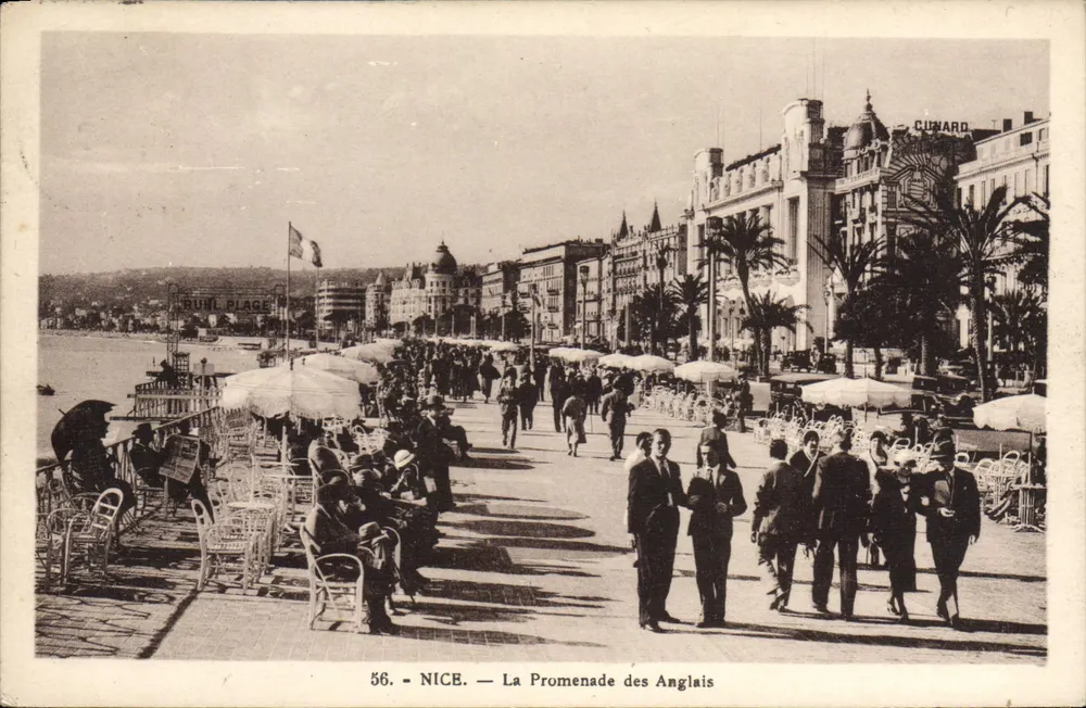 Nizza — De Promenade des Anglais — Uitgave Frank, Rue Colonel Dran - Voorkant