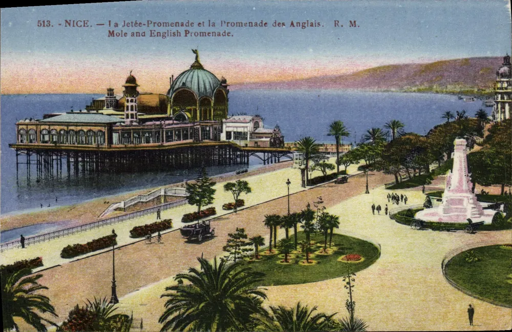 Nice — La Jetée-Promenade und die Promenade des Anglais — R. M. - Vorderseite