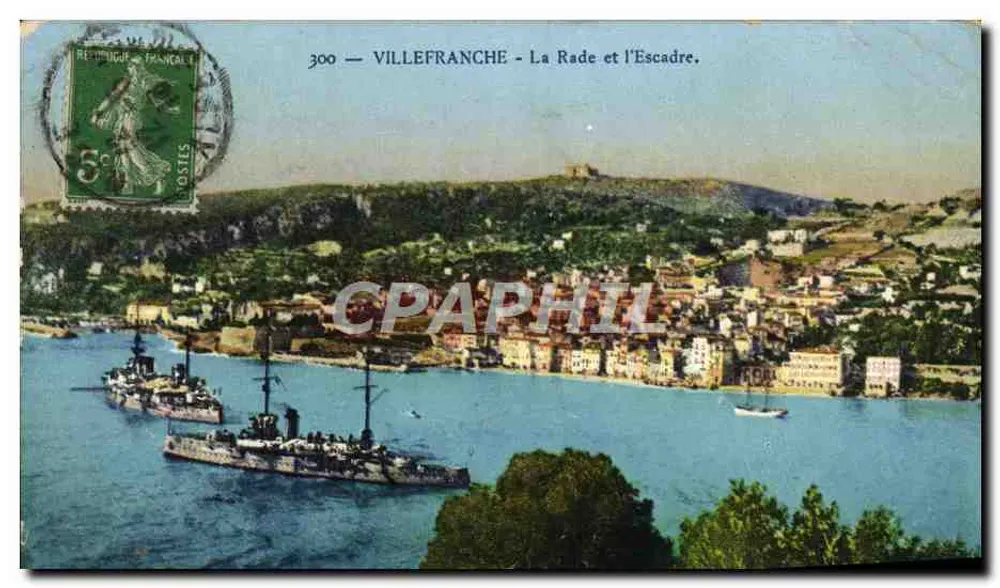 Villefranche - Der Hafen und die Flotte — Verlag Bilellet, n° 300 - Vorderseite