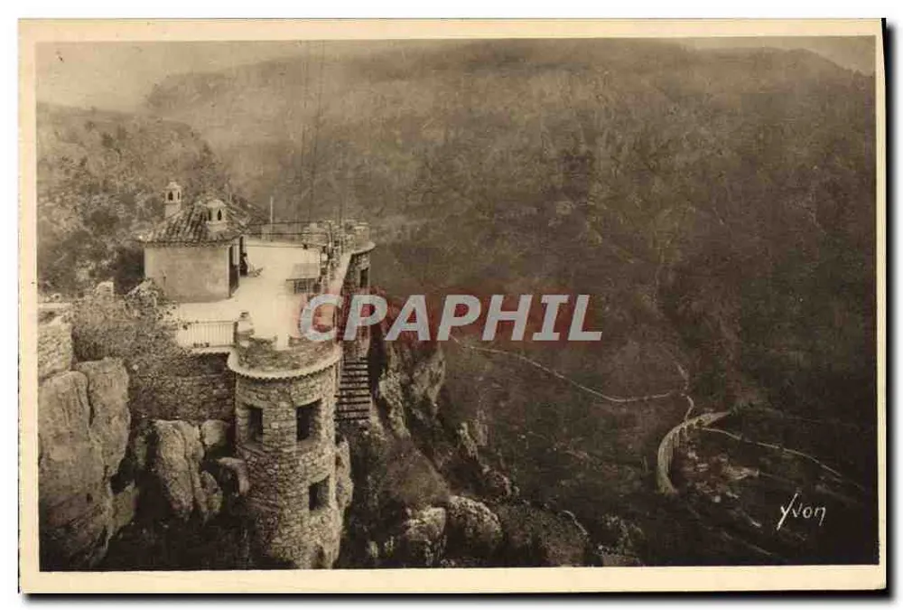 Gorges do Lobo — Vista panorâmica de um edifício em falésia — Éditions d'Art YVON - Frente