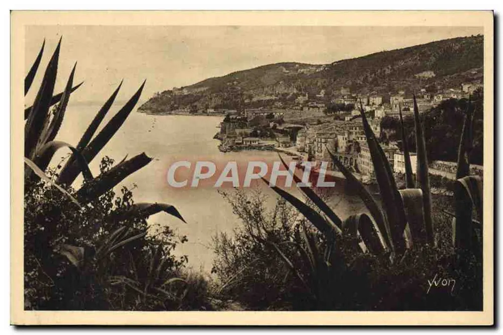 Villefranche-sur-Mer — Blick auf die Corniche — Yvon 17 - Vorderseite