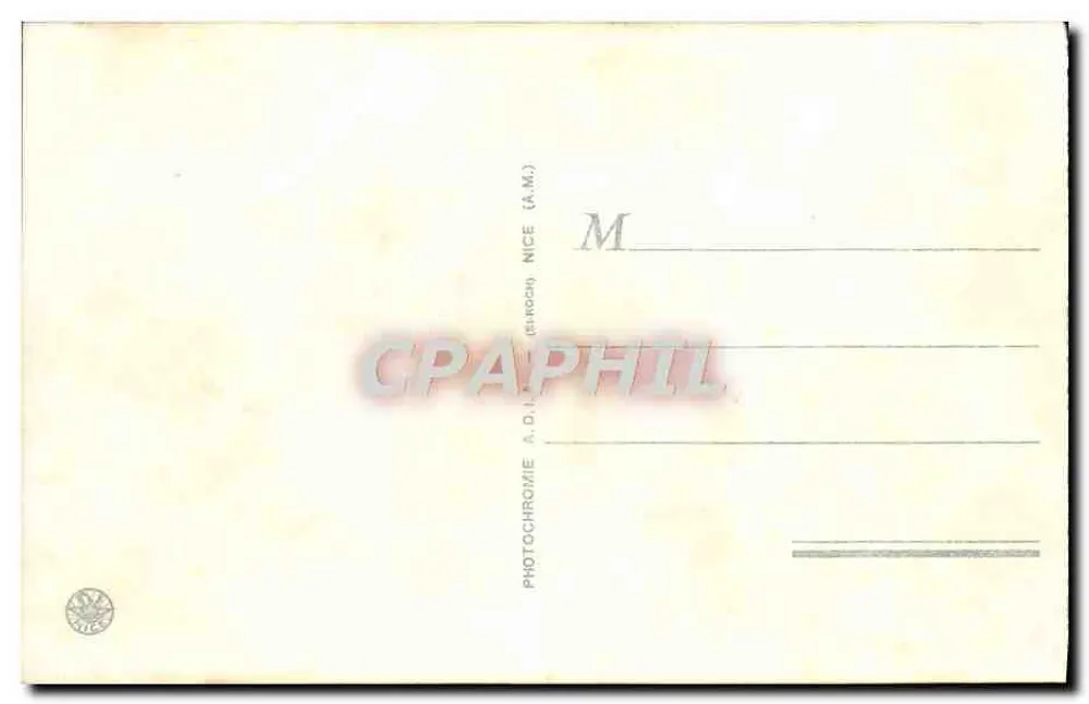 Rodovia de Nice a Mônaco, a Isolette e o Cap-Roux — A Côte-d'Azur — (A.D.I.) - Verso