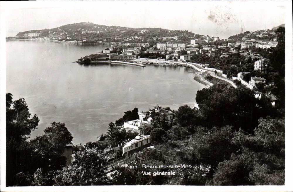 Beaulieu-sur-Mer — Widok ogólny — Wydawnictwo La Cigogne, Monako - Awers