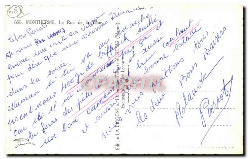 ला गिगोंग — विशिष्ट चट्टान — एडिट. « ला गिगोंग » नंबर 658 - पीछे