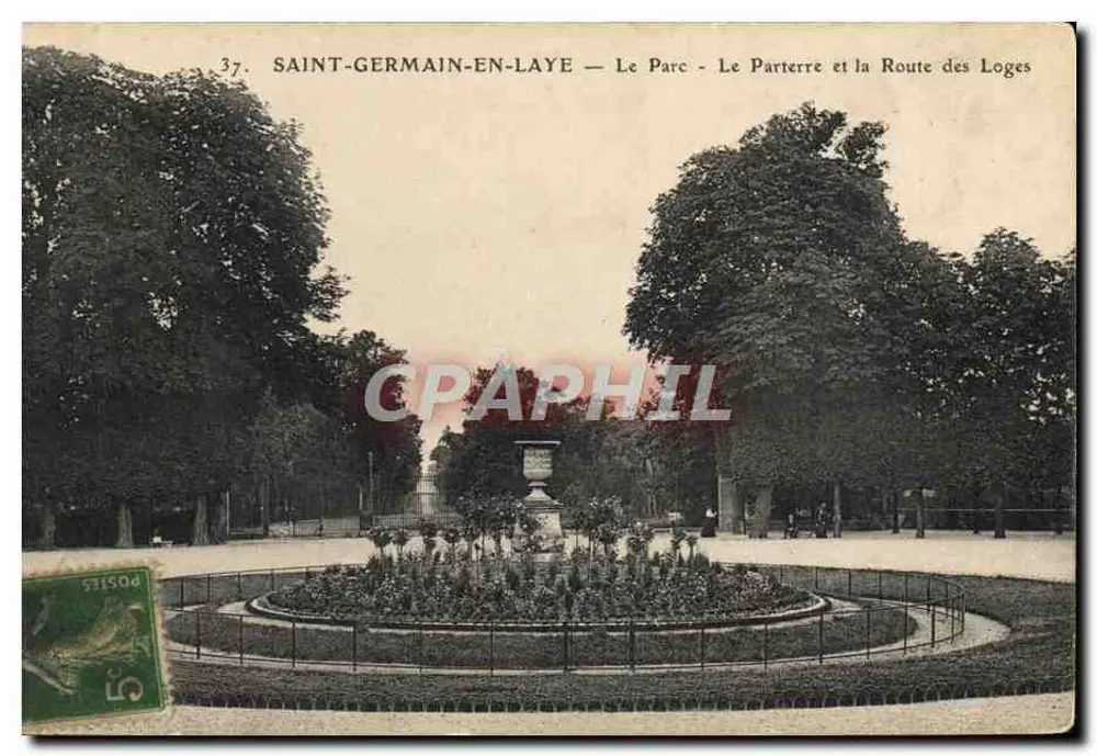 Saint-Germain-en-Laye — Der Park - Der Parterre und der Weg der Loggien — Verleger Rosies, Nr. 37 - Vorderseite
