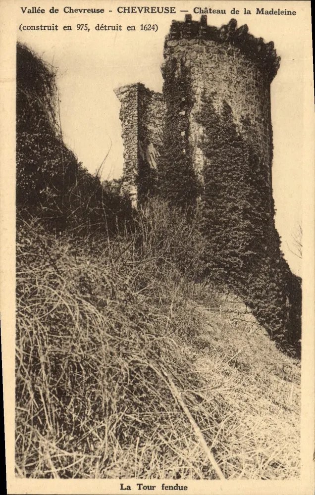 Vale de Chevreuse — Castelo de La Madeleine — A Torre Fendida — Edição R. SEFRIN - Frente