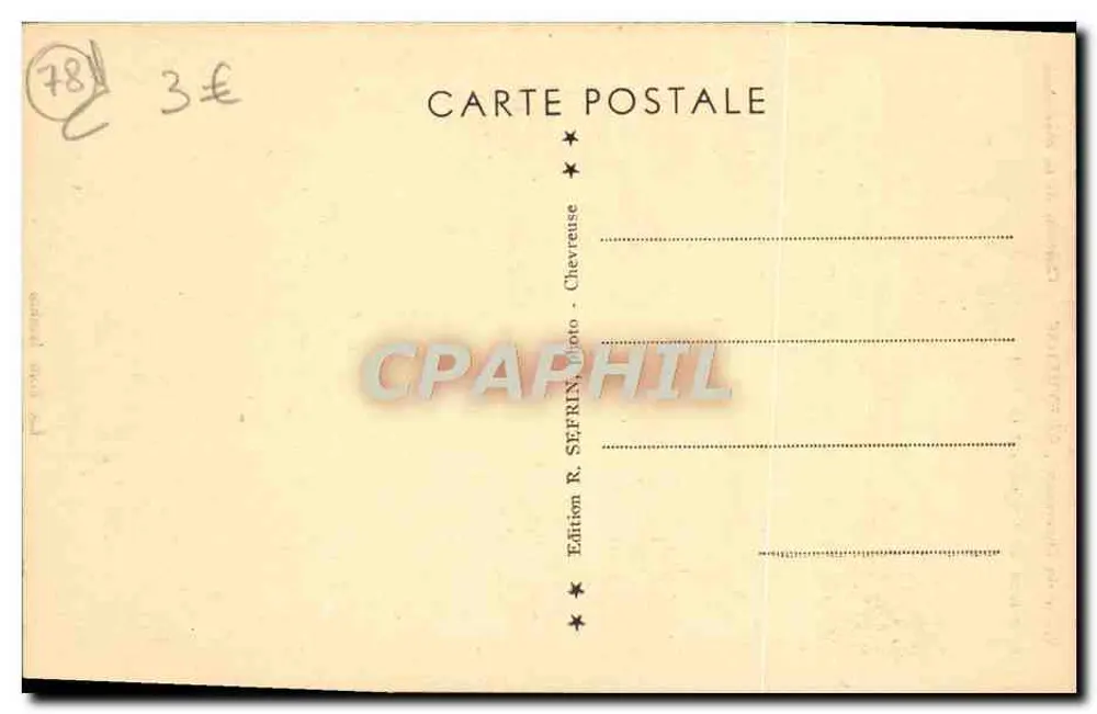Vale de Chevreuse — Castelo de La Madeleine — A Torre Fendida — Edição R. SEFRIN - Verso