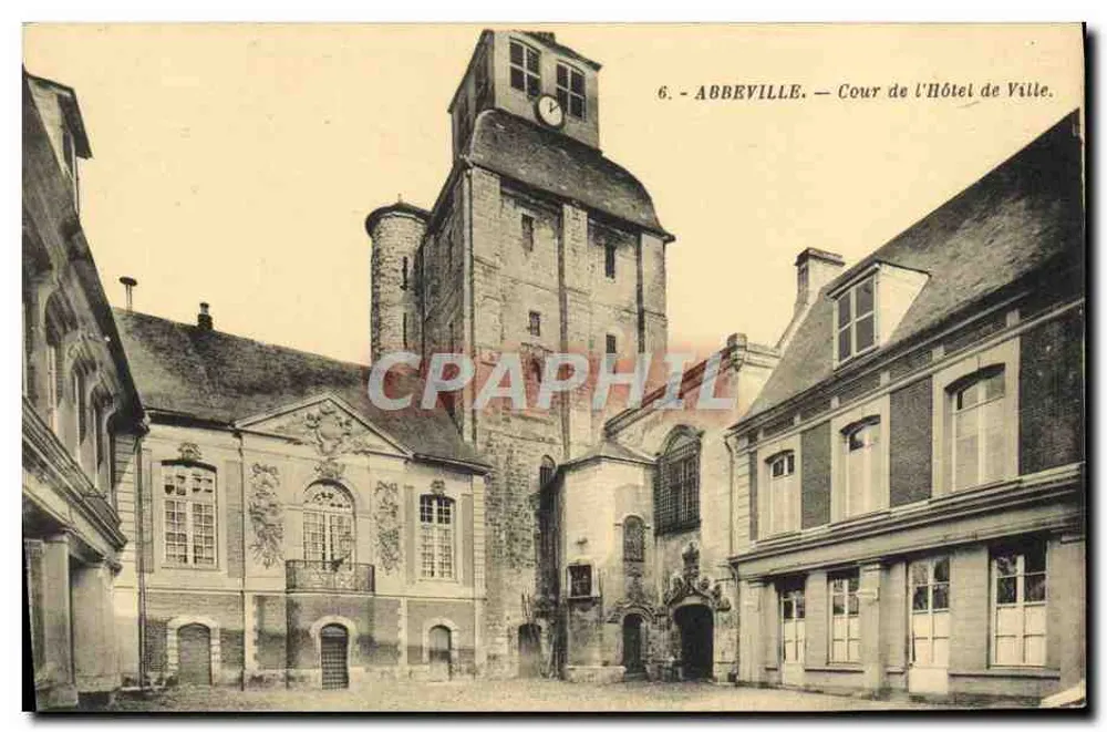 Abbeville — Cour de l'Hôtel de Ville — G. Ariond, Verlag - Vorderseite