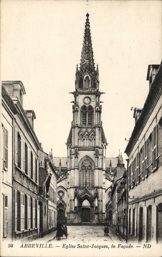 Abbeville — Igreja de São Jacó, a Fachada — ND - Frente