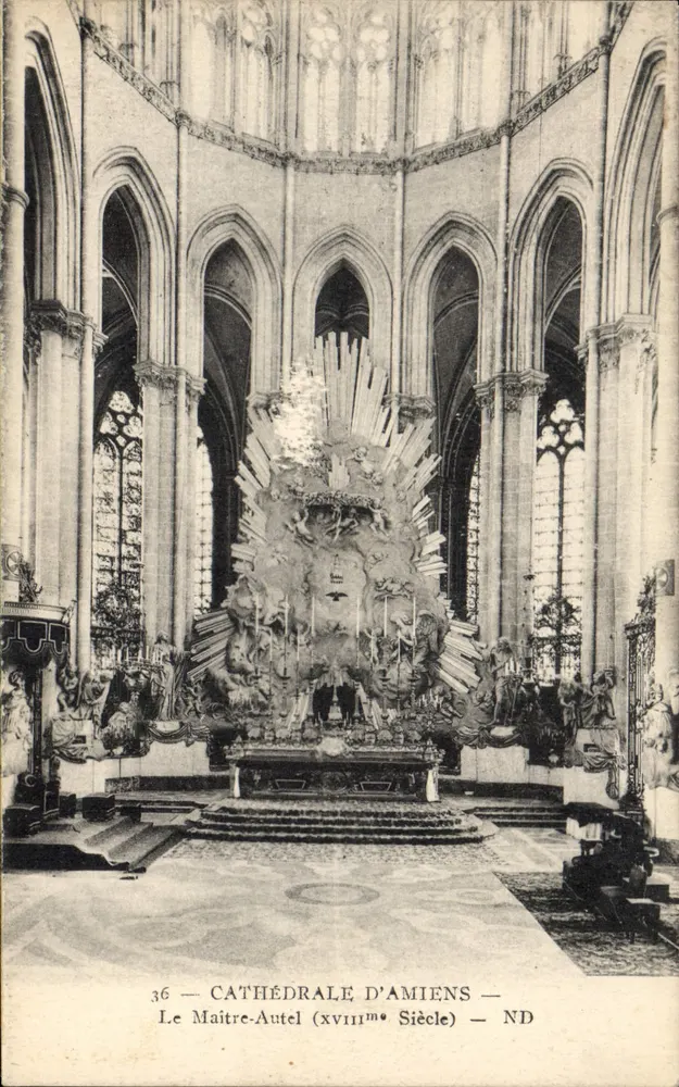 Catedral de Amiens — O Maître-Autel (século XVIII) — ND - Frente