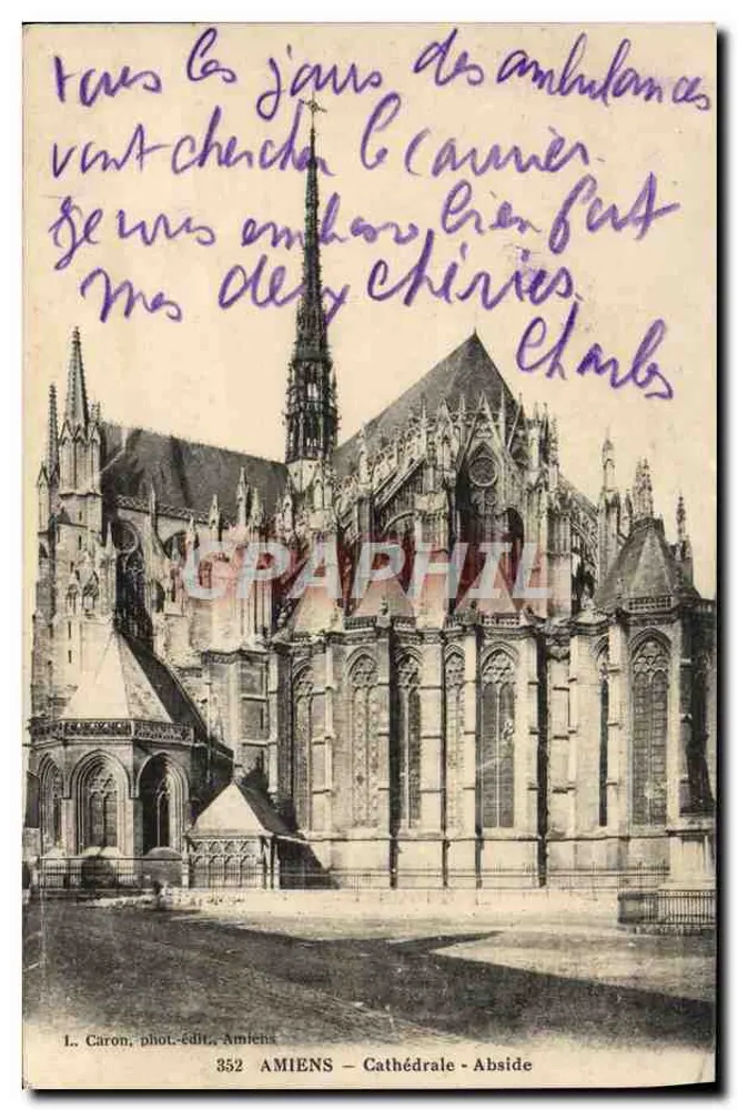 Amiens — Catedral - Abside — I. Caron, fot.-edit., Amiens - Frente