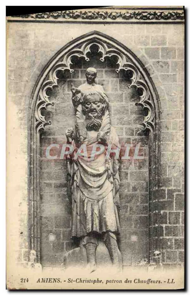 Amiens - San Cristoforo, patron dei conducenti - LL - Recto