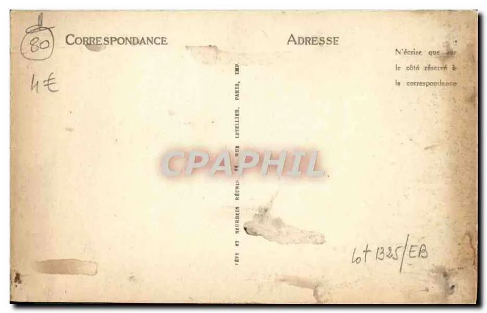 Amiens - San Cristoforo, patron dei conducenti - LL - Verso
