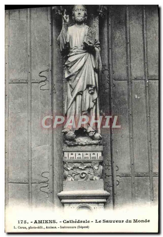 Amiens - Kathedrale - Der Retter der Welt — L. Caron, Fotoverlag, Amiens — Nr. 175 - Vorderseite