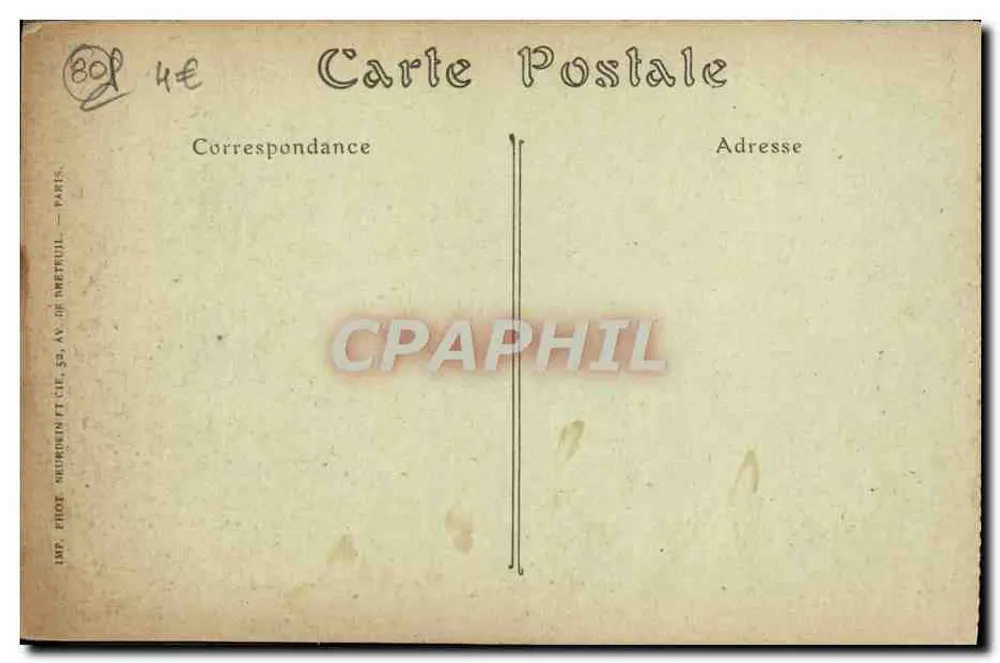 Amiens — Promenade de la Hotoie, der Bassin — ND Phot. - Rückseite