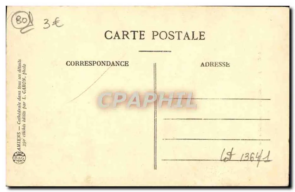 Amiens — Catedral — As Cadeiras do Coro - Verso