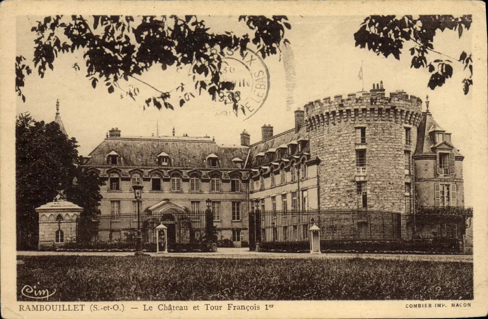 Rambouillet (S.-et-O.) — Schloss und Turm François I. — Combier Imp. Macon - Vorderseite