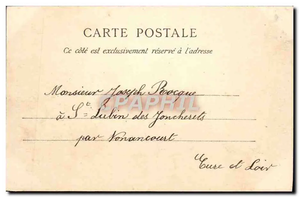 Floresta de Saint-Germain — Les Loges — Editor não identificado - Verso
