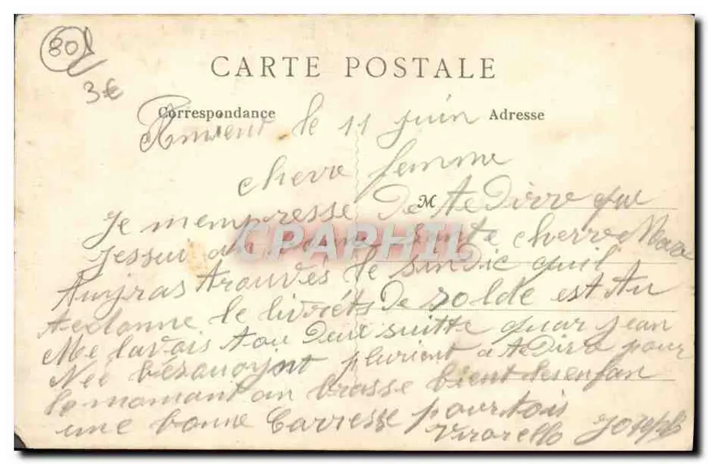 Amiens - A Catedral - O Menino que Chora — Editor Ehe, n°4 - Verso