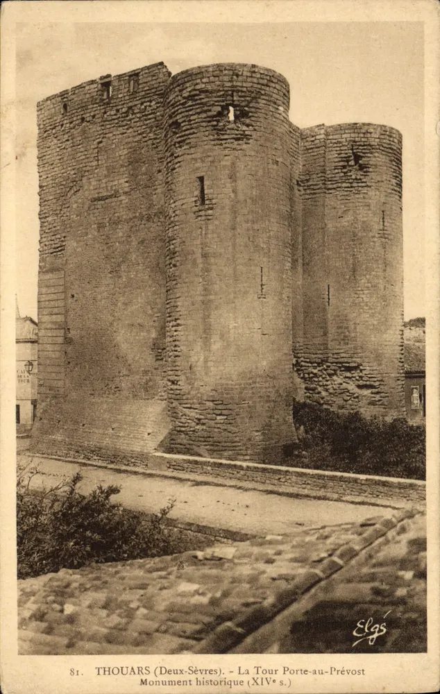 Thouars (Deux-Sèvres) — A Torre Porte-au-Prévost — Editor Elgs - Frente