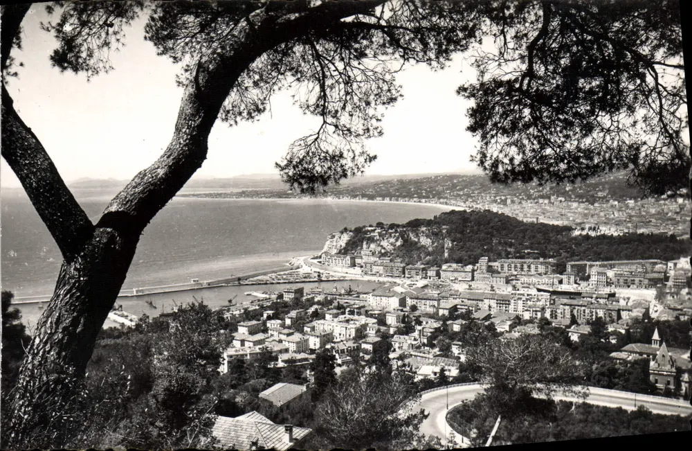 Visão geral da Costa Azul — vista do Monte Boron — L. Gilletta & Cie, Nice - Frente