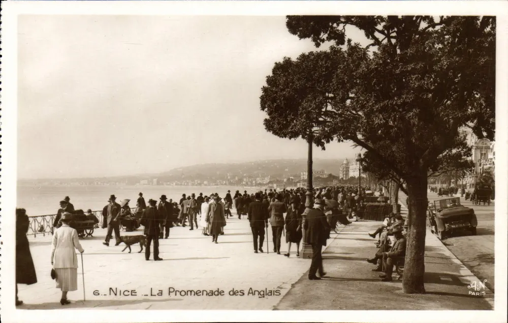 Nice - A Promenade dos Ingleses — editor A.J.N. Paris - Frente