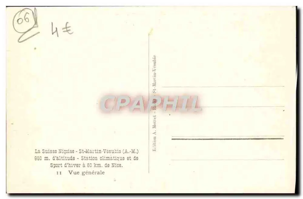 Balaour — Allgemeiner Blick — Ausgabe A. Motel - St-Martin-Vésubie - Rückseite