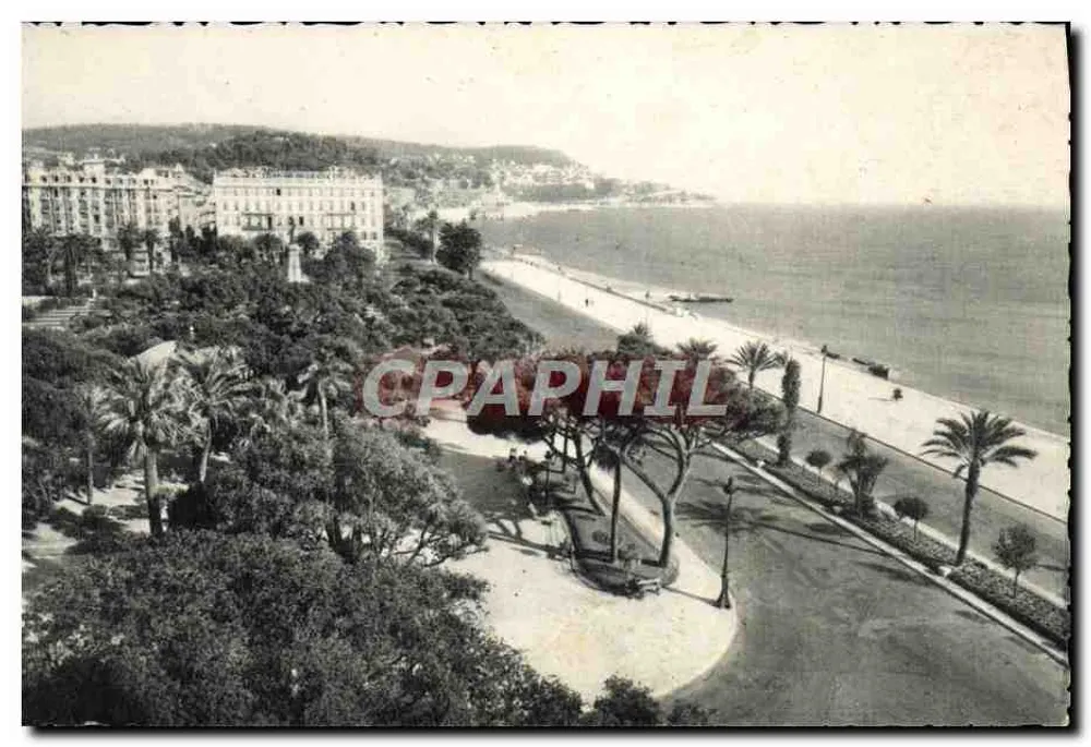 Nice - Vista dos Jardins Albert-ler — L. GILLETTA et Cie, Fotógrafos, Nice - Frente