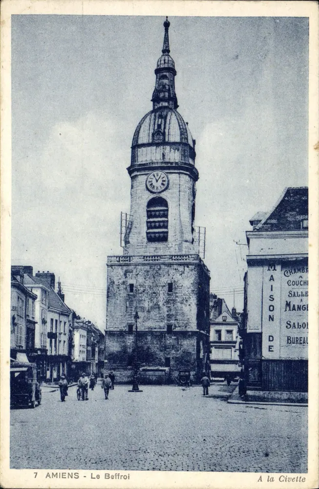Amiens - Le Beffroi — éditeur A la Civette, n°7 - Frente