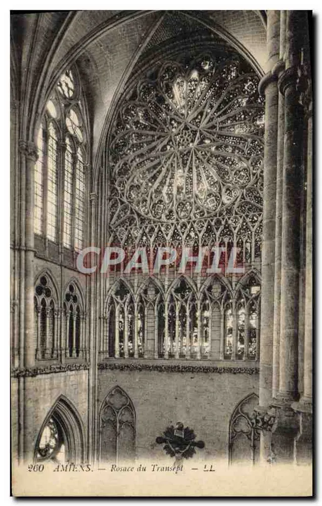 Amiens — Rosace do Transepto — Editor L.L. n°260 - Frente