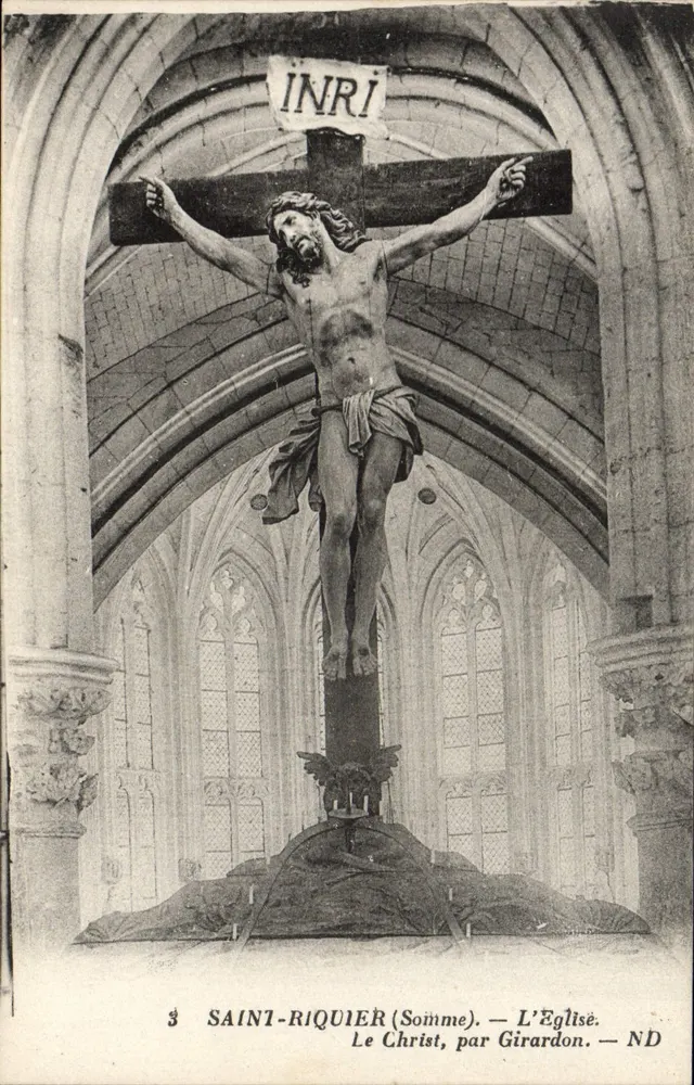 Saint-Riquier (Somme) — Die Kirche. Der Christus, von Girardon — ND - Vorderseite