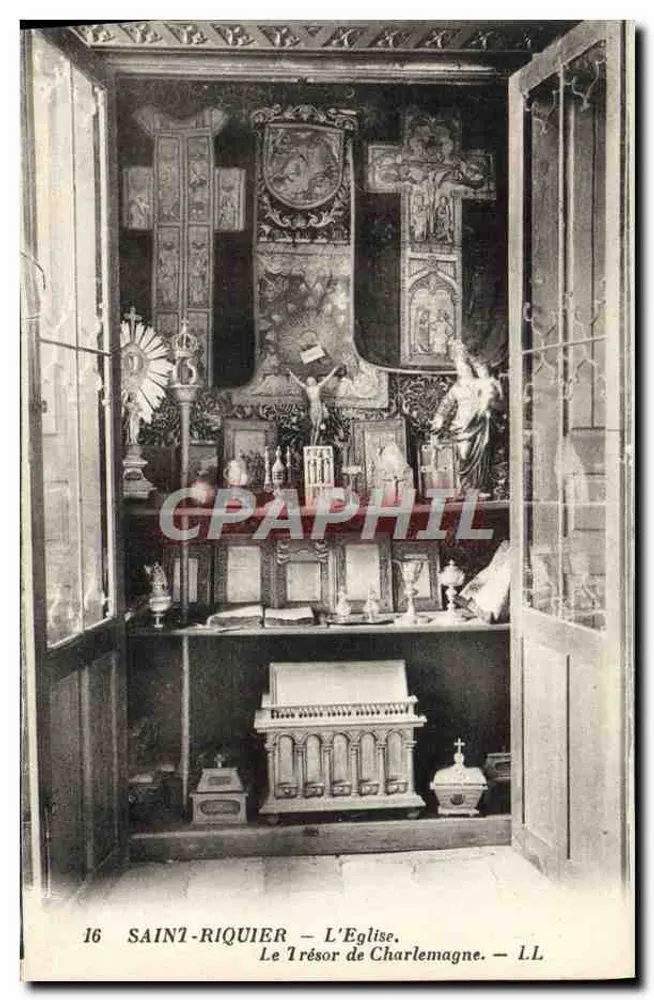Saint-Riquier — Die Kirche. Das Schatzkammer der Karl des Großen — LL - Vorderseite
