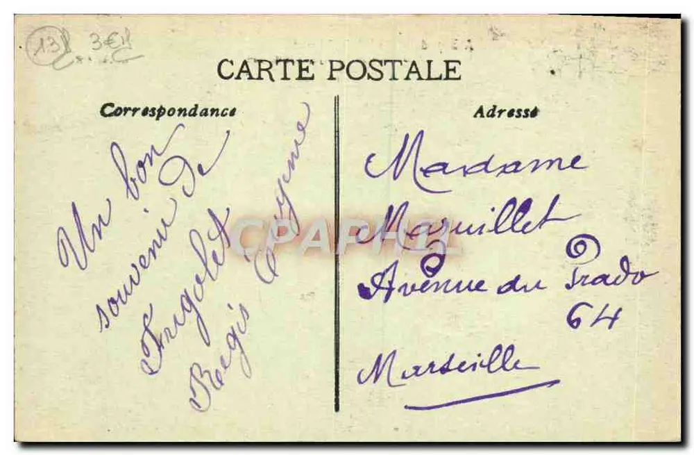 Abtei St Michel de Frigolet — Ansicht von Süden — unbekannter Verlag - Rückseite
