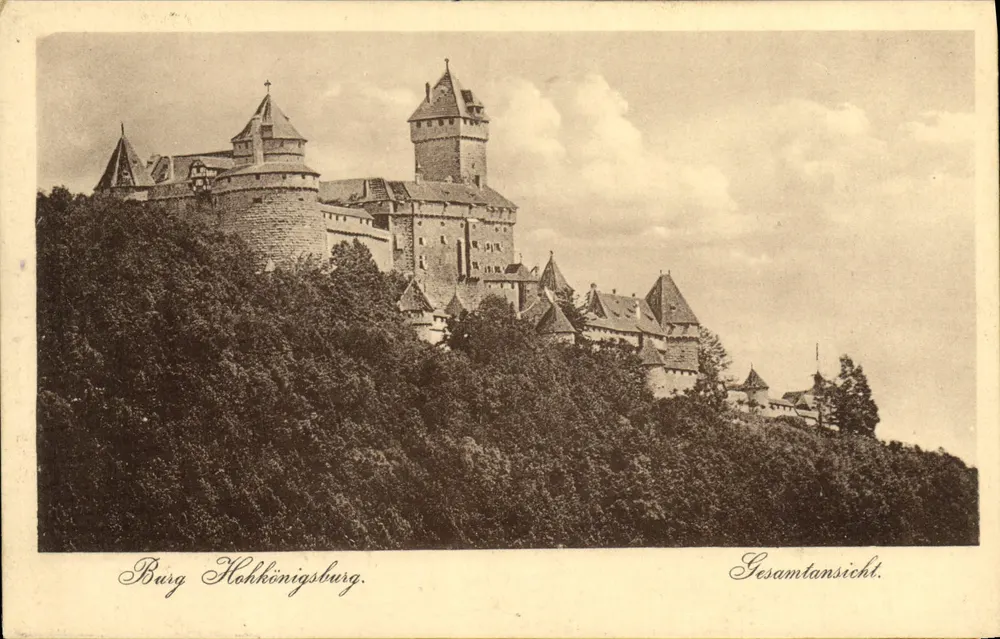 Burg Hohkönigsburg — visão geral — editor não identificado - Frente