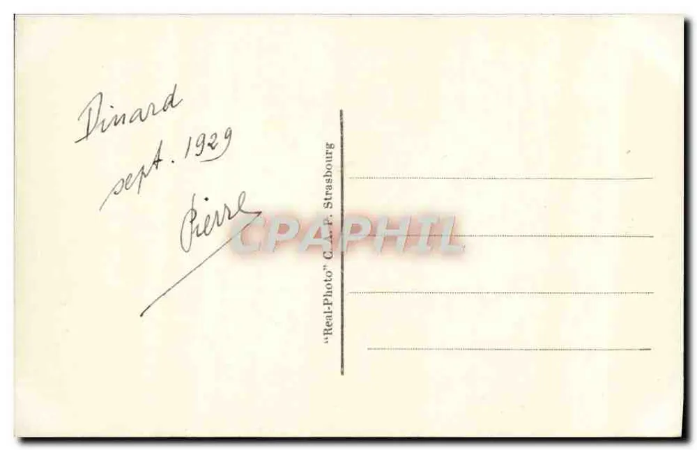 Dinard — A Calle de la Vicomté — C.A.P. Strasbourg - Verso