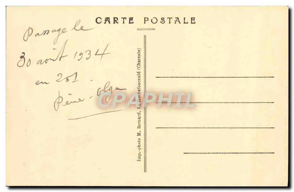 La Rochefoucauld — Il Castello, lato Nord — Imp.-foto M. Bernard, La Rochefoucauld - Verso