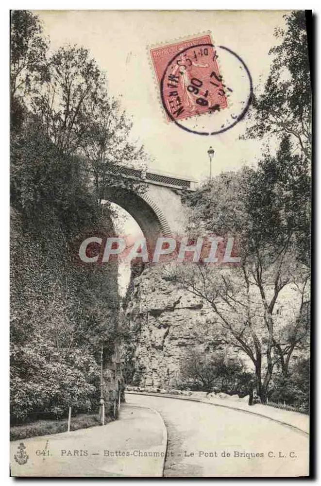 PARIS — Buttes-Chaumont — De Bricksbrug C. L. C. - Voorkant