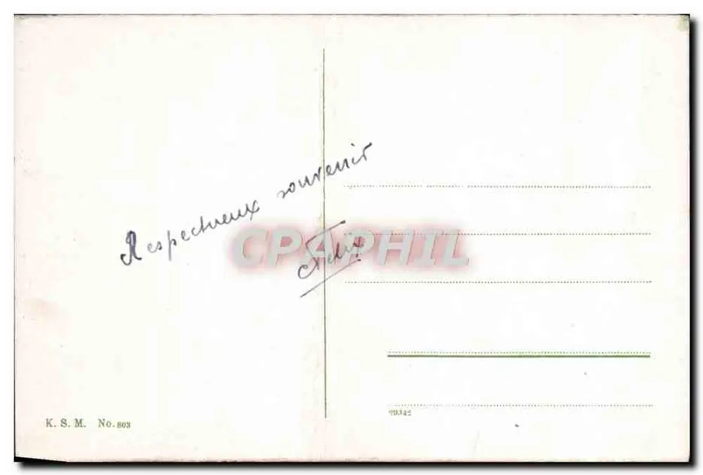 Capela grega perto do Neroberg — Wiesbaden — K.S.M. No.803 - Verso