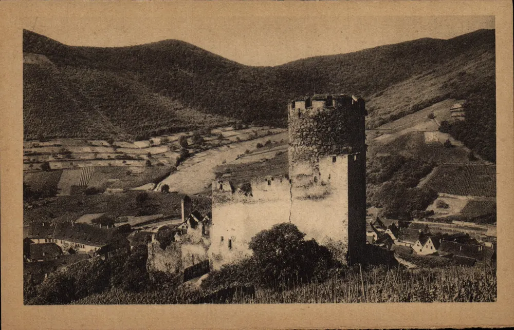 Kaysersberg - O Castelo — editor Imp. Braun & Cie, n° 170 - Frente