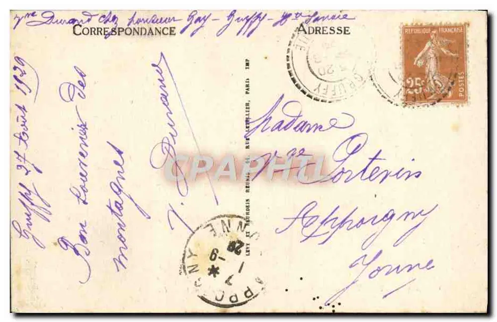 Annecey — Duingt — Schlösser von Déré und Duingt — LL - Rückseite