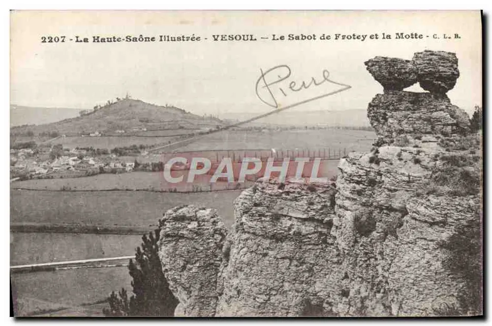 Der Sabot de Frotey und die Motte — Vesoul — Illustriert von La Haute-Saône — C. L. B. - Vorderseite