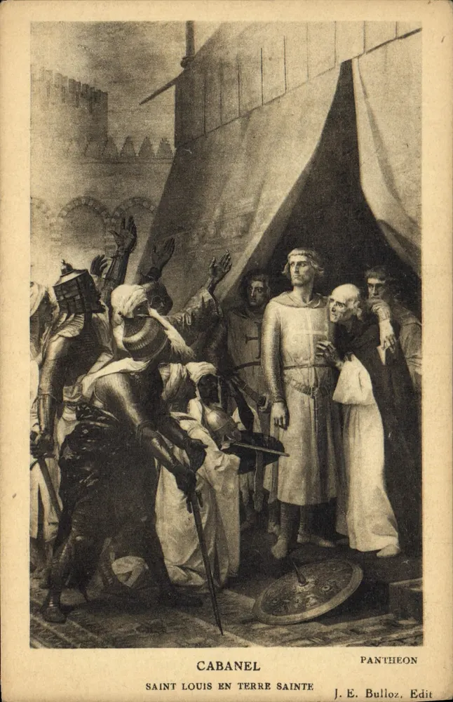 Heiliger Ludwig in der Heiligen Land — Illustration von Cabanel — J. E. Bulloz, Verlag, Panthéon - Vorderseite