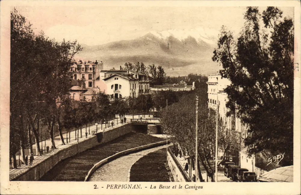 Perpignan - A Basse e o Canigou — Edições Gaby, n°2 - Frente