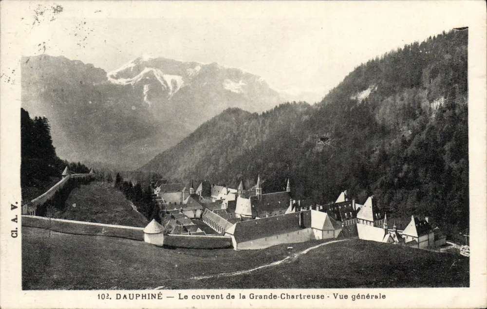Dauphiné — O convento da Grande-Chartreuse — Vista geral — CL.A.V. n°102 - Frente