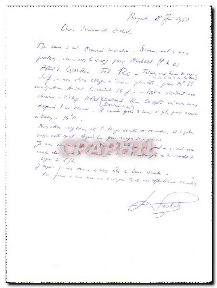 ROYAT - ईग्नेशिया के स्रोत - ROYAT और CLERMONT-FERRAND पर पैनोरमा - प्रकाशक GdO - पीछे