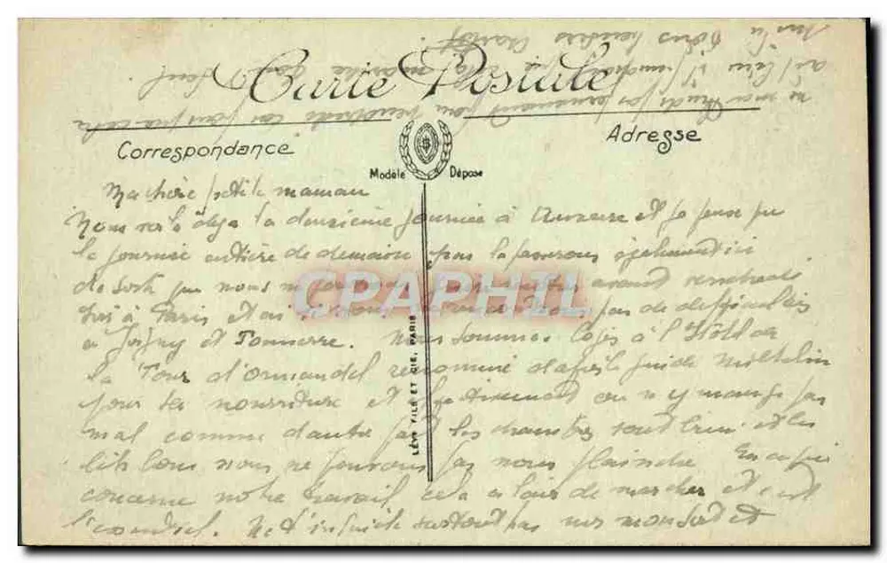 Auxerre — Fachada da Igreja de São Pedro — LL - Verso