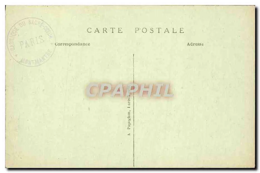 Paris — Basilika des Heiligen Herzens von Montmartre — A.P. - Rückseite